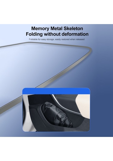 Monyee Araç Cam Güneş Engelleyici - Titanyum Gümüş Büyük Boy, Isı Ve Uv Koruyucu, Kolay Kurulum, Katlanabilir Tasarım