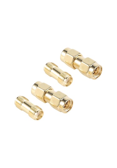 Adet Sma Erkek - Sma Erkek Fiş + 2 Adet Sma Dişi - Sma Dişi Jak Rf Koaksiyel Adaptör Konnektörü