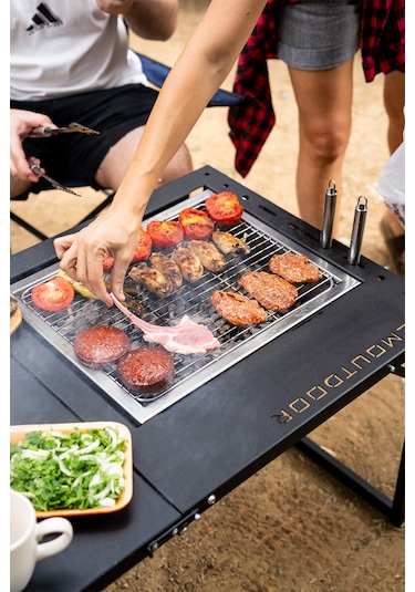 Temoutdoor Smart Table Xl Akıllı Kamp Masası - Standart Donanım Siyah