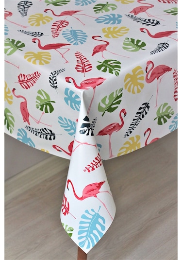 Astarlı Silinebilir Pvc Muşamba Masa Örtüsü Flamingo - 8094-1 001