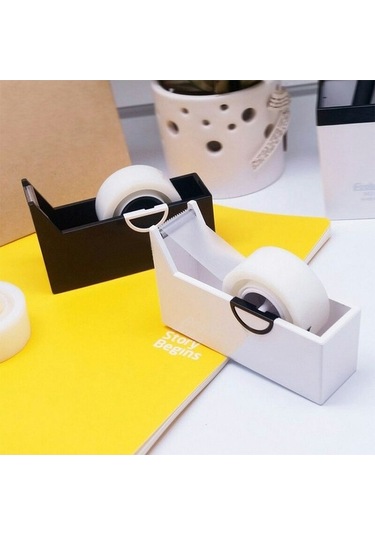 Willowhaven Ofis Bant Dispenseri, Masaüstü Bant Kesici, Siyah, 25mm Bant Mili Diğer