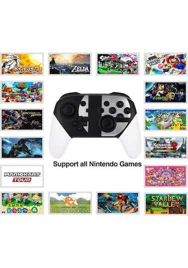 Nintendo Switch Pro Controller  Kablosuz Oyun Kolu Pc Uyumlu