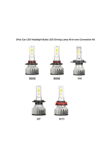 Ulzyvf Uyumlu Ultra Su Geçirmez Yüksek Parlaklık Led Kc Ip68, Far Cob Ampulü 9005/hb3/h10 6000k 2 Adet