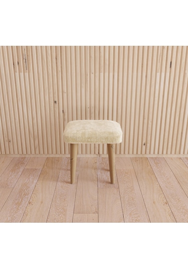 Çocuk Taburesi Çocuk Sandalyesi Çocuk Oturağı Ahşap Tabure Puf Oturak arkalıksız Beyaz