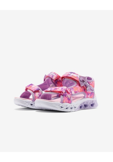 Skechers Flutter Hearts Sandal-blurry Love Büyük Kız Çocuk Pembe Işıklı Sandalet 303110l Pklv Pembe
