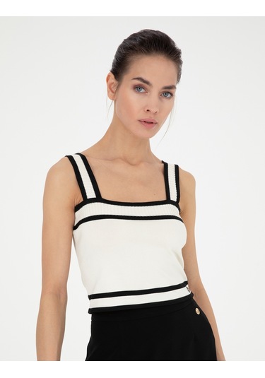 Pierre Cardin Kadın Beyaz Kazak /triko 50284233-vr013 Beyaz