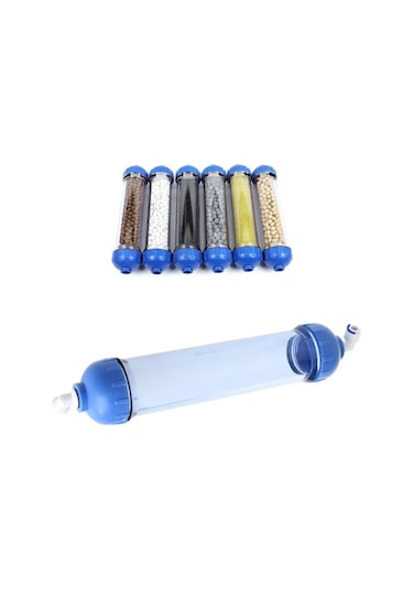 Singree Şeffaf Dıy Su Filtre Kabı - 2 Adet Hızlı Bağlantı Adaptörlü