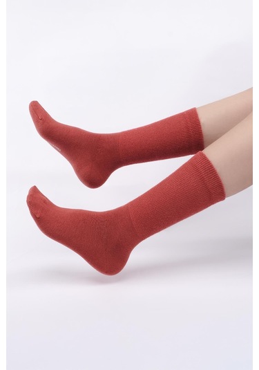 Mısırlı Kadın Gümüş Kiremit Soket Çorap M 78000 K Kiremit