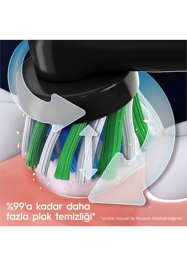 Oral-B Pro 3500 Elektrikli Siyah Diş Fırçası + Seyahat Kabı