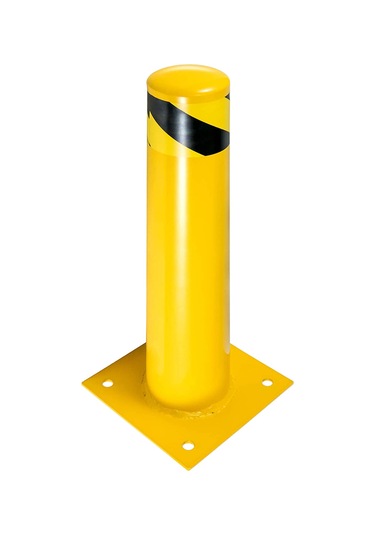 Kaldırım Sabit Bariyer Demir Duba Metal Park Demiri Otopark Bariyer 76mm 50 Cm Kırmızı