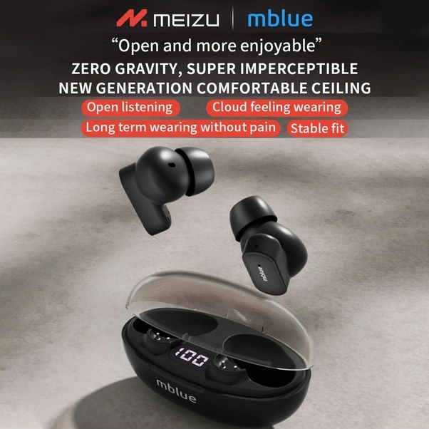 Fortunelane Mblue Ar01 Kulaklık: Ipx4 Su Geçirmez, Gürültü Engelleme, Uzun Pil, Spor İçin Siyah