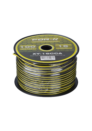 For-x 16 Ga 2x1,5 Hoparlör Kablosu 100-mt Lik Top Xy-16 Cca