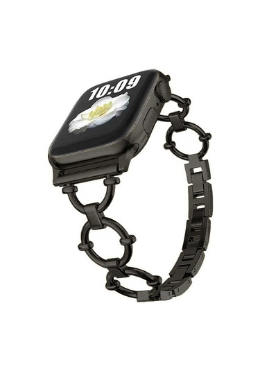 Watch 44mm Uyumlu Krd-56 Metal Zore Kordon-siyah