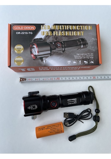 El Feneri En Yeni Model Tg Led En Güçlü Ledli Siyah