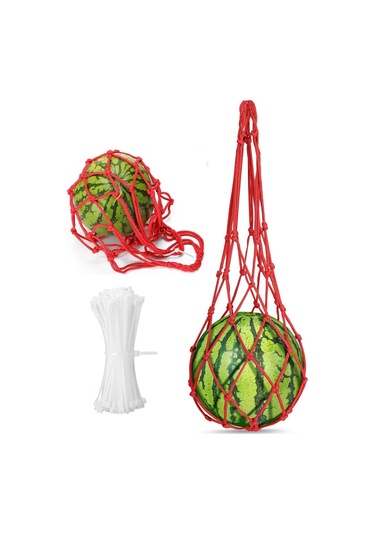 Suntek 6 Adet Karpuz Ağı Kabak Destek Bal Kavunu Kırmızı