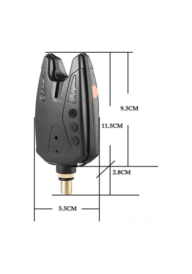 Artfulabode Yeşil Uyarıları Led Isırma Isırma Göstergesi Elektronik Balık Balık Balık Avı Alarmı Abs Ei Yeşil