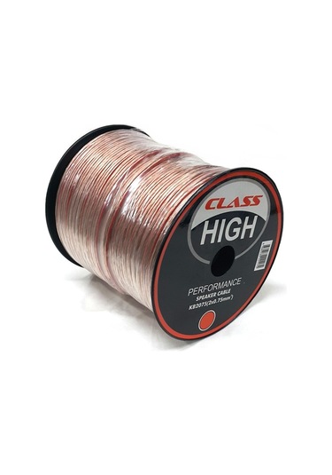 Class 2X0.75Mm Hoparlör Kablosu 30Metre Şeffaf