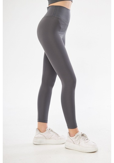 Lesa Wear Yüksek Bel Likralı Toparlayıcı Tayt Antrasit