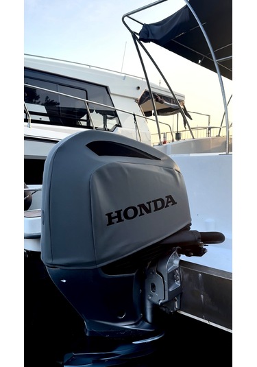 Tekne Motor Kılıfı Dıştan Takma Marin Deri Honda 250 Hp