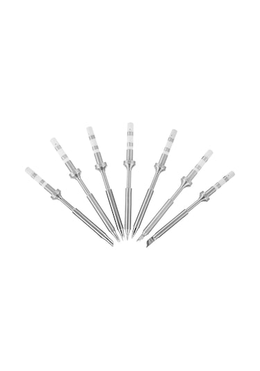 Teltree Ts100 İçin 7'li Paslanmaz Çelik Değiştirme Ucu - Hızlı Isınma, Mini Boyut, İyi Isıiletim - Elektronik Tamir Ve Üretim İçin