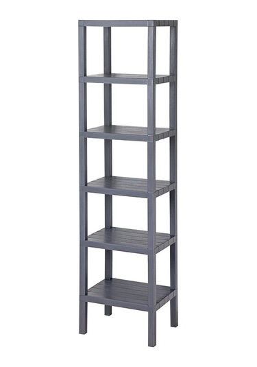 6 Raflı Antrasit Raf Ünitesi Çok Amaçlı Düzenleyici Modüler Raf