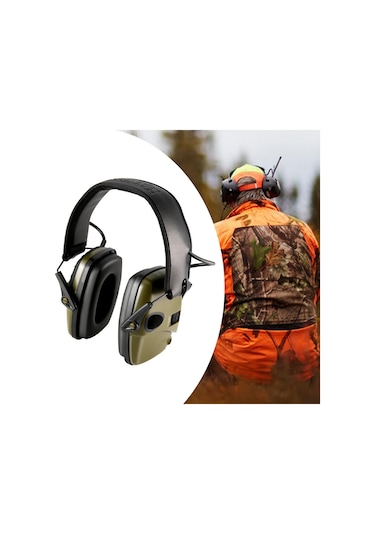 Homyl İnşaat Çim Biçme İçin Elektronik Kulak Koruma Yeşil