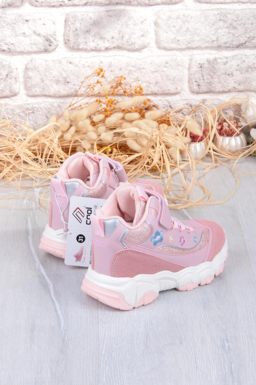 Fort Cool Bella Rahat Sıcak Astar Kaymaz Taban Kız Çocuk Bot Pudra