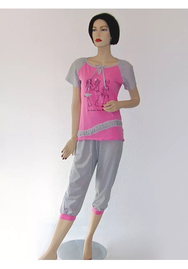 Janet Bridgeli Tişört. Pamuk. Macaristan. 185254718 Pembe