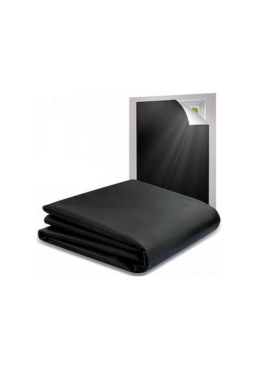 Tongxida 100% Opak Tam Gölge Perde, 100x145 Cm, Vankro İle Taşınabilir, Güneş Bloke Eden, Makine Yıkama Uygun, Kesilebilir Sey