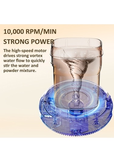 Flybuy 10.000rpm Manyetik Kaldırma Kahve Karıştırıcı, Süt Çalkalayıcı, Kırmızı Şarap Dejanter, Single Stirrer Mavi Mavi