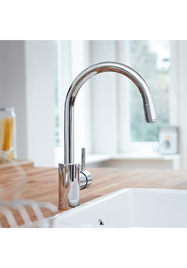 Grohe Concetto Tek Kumandalı Spiralli Eviye Bataryası 32663003