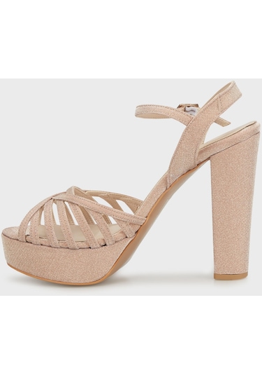 Lela Simli Platform Topuklu Bayan Ayakkabı 34718407023 Rose