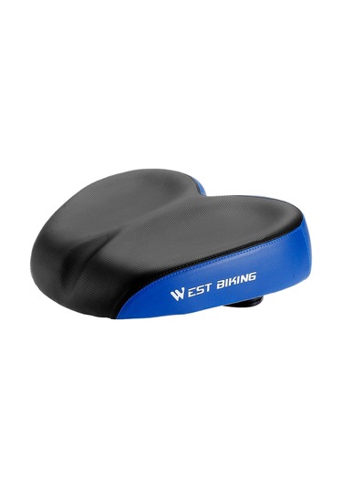 Jzcat Bisiklet Koltuğu Minderi Genişletilmiş Rahat Şok Emici Koltuk Minderi-mavi Mavi