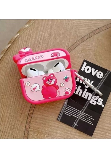 Iphone 3. Nesil Uyumlu Koruyucu Bluetooth Kulaklık Kılıfı Poohacco Figürlü Lotso Airpods 3. Nesil