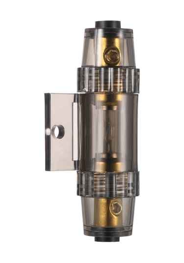 Xiyyadms Agu Sigorta Tutucusu 4/8 Gauge, Tam Bakır Temas Noktası, Ses Güç Hatları İçin Aşırı Akım Koruma, Gri Abs Malzeme