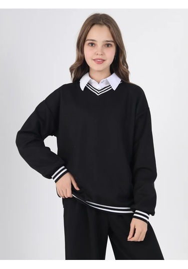 Modumpuerı Klasik Okul Kazak Pullover 258922495 Siyah