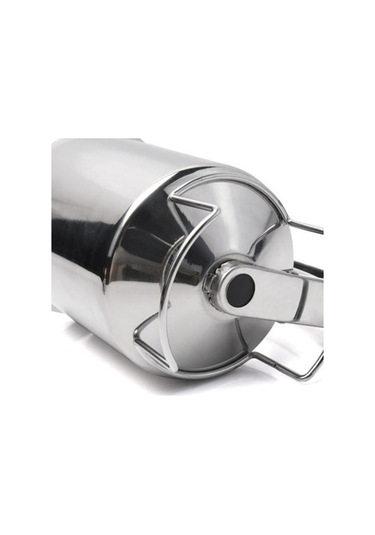 Pazly Modern Paslanmaz Çelik Gözleme Dispenseri, Basit Kullanım, Hızlı Kapatma Vanası, Dayanıklı Yapı, 10.5cm Ağız, 12.5cm Yükseklik, Gümüş Renk Gümüş