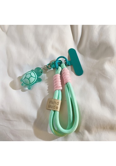 Ayarlanabilir Kaplumbağa Charm Cep Telefonu Kordonu Pembe