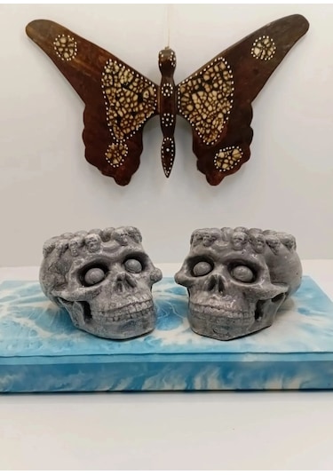 Tedi Sanat Kuru Kafa Kül Tablası Küllük 2 Adet