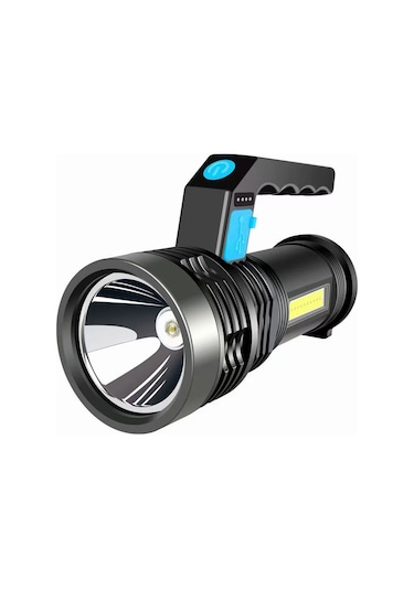 Monyee Led El Feneri, Yüksek Parlaklık, Çift Işık Kaynağı, Yan Lambalı, Dış Mekan Ve Ev Kullanıma Uygun, Şarj Edilebilir 1200mah/800mah Pil Seçeneği Çok Renkli