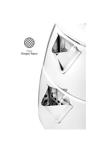 Emsan Tea Time Çaydanlık Takımı 1.00-2.00 Lt Gümüş