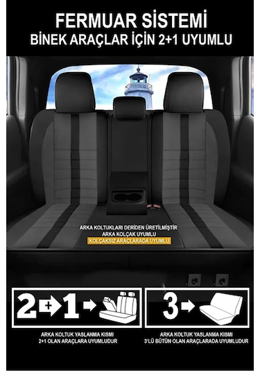 Mini Countryman F60 Cooper S 2.0 192 Hp All4 2018 Uyumlu .sinop. Serisi Velur Kumaş Füme Oto Kılıfı Tam Set