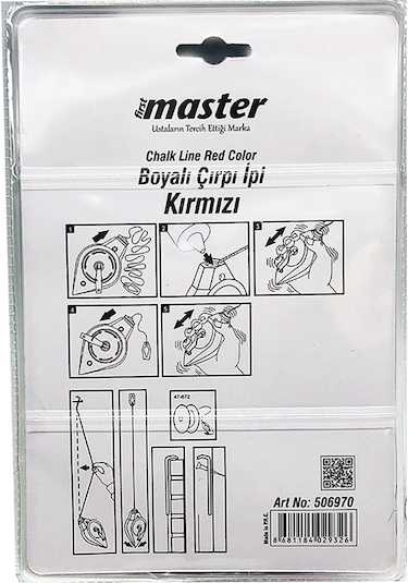 Master Boyalı Çırpı Ipi Kırmızı N11.7