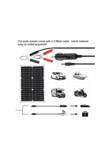 Pazly Usb Type-c Su Şarj Paneli Micro Kiti, Kamerası Güvenlik Güneş Geçirmez 20w 18v & - Hg