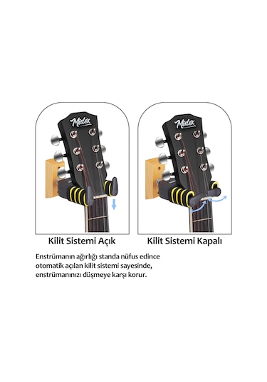 Lastvoice GPR - 653X 2'Lİ SET Üst Kalite Gitar Duvar Askısı Standı Aparatı (2 Adet)