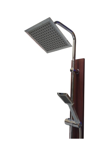 Havuz Duşu Kare Lüks Çift Başlıklı Ahşap Duş Sistemi