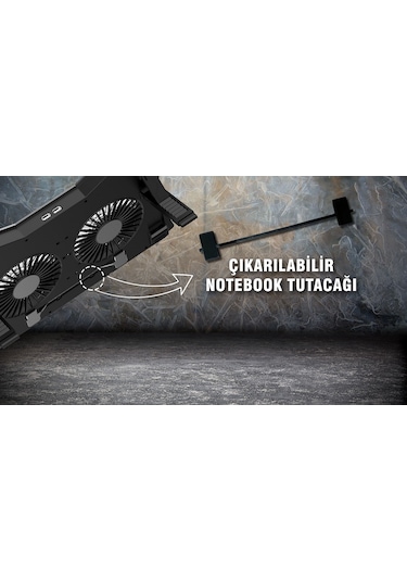 Inca INC-607 GMS Arrax II Çift Fanlı 10" - 17" Gaming Notebook Soğutucu