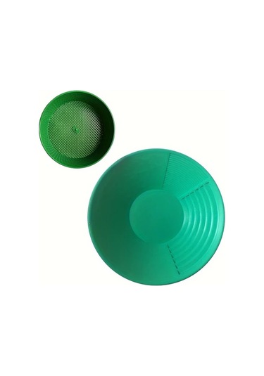 Willowhaven Siyah 2'li Altın Arama Tavaları - Derin Oluklu Dayanıklı Pp Plastik Eleme Ve Yıkama Tavası Siyah