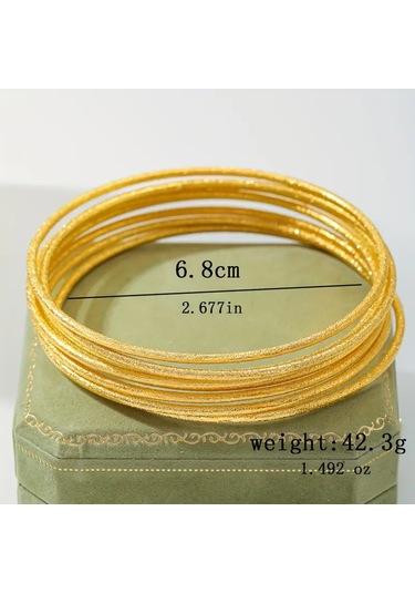 Eriz 24k Altın Kaplama Kadın Bilezik Çok Renkli