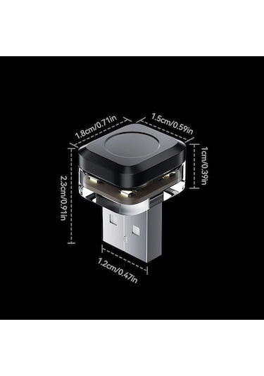 Yeni Evrensel Usb Araba Iç Ortam Atmosferi Işık Led Sinyal Işıkları Otomatik Whıte 1 Piece Set